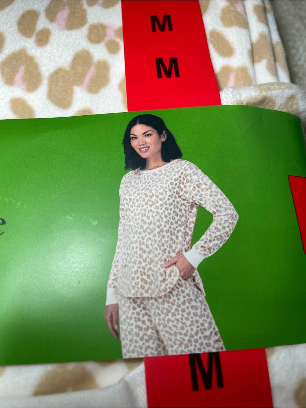 kate spade Beige and Pink Leopard Print Pajama Set M - Picture 3 of 8